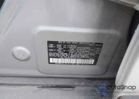 2016 Subaru Outback 2.5I Limited из США, поврежденный, VIN 4S4BSBNC5G3274185